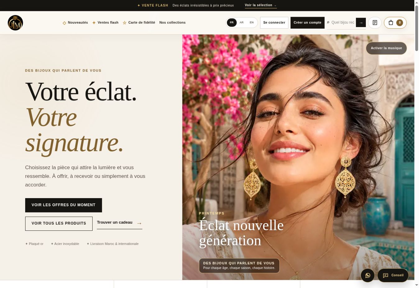Explorer la vitrine